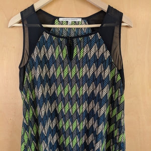 Collective Concepts Lightweight Blue Chevron Tank